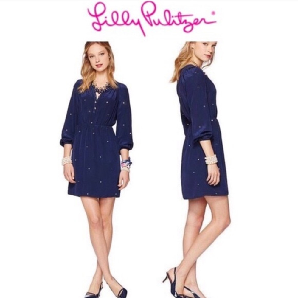 Lily Pulitzer Navy Blue Turner Dress